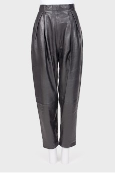 Genuine leather pants