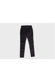 Black jeans with rhinestones from behind