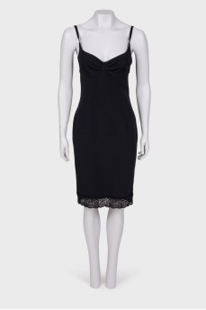Black dress with straps