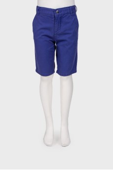 Children's purple shorts