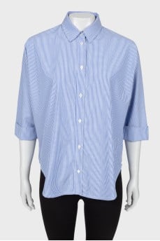 Striped blue shirt