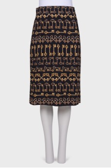 Skirt with print