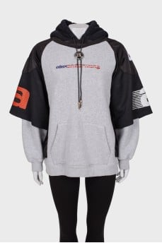 Combo hoodie with print