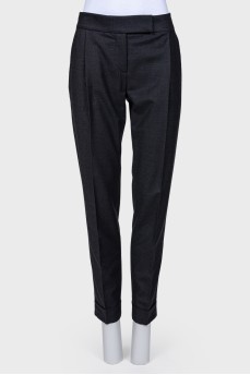 Black classic slimmed pants