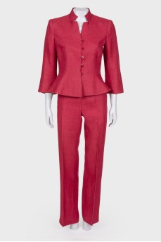 Burgundy pantsuit