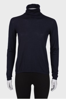 Black wool golf