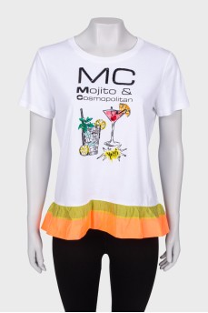 White T-shirt with print