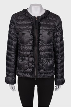 Black coat with pockets