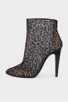 Ankle boot fish net