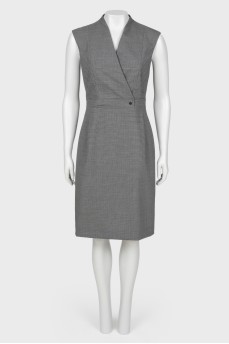Wrap gray dress