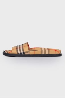 Men's textile slippers