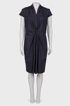 Black pleated dress