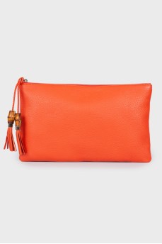 Red tassel clutch 