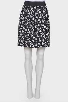 Floral print skirt