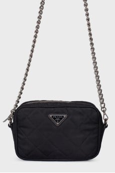 Tessuto Mini Black Nylon bag
