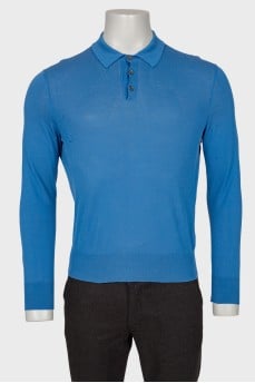 Men's blue polo