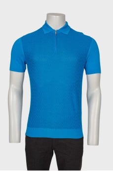 Men's blue polo