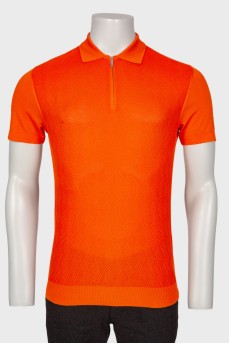 Men's orange polo