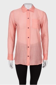 Pink shirt with pocket