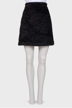 Velor black skirt