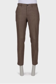 Men's linen trousers
