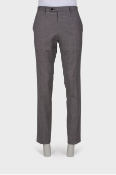 Men's grey classic trousers
