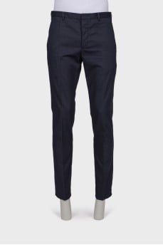 Men's black and blue trousers