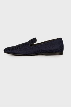 Textile men's loafers