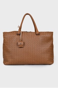 Сумка Intrecciato Woven Nappa Leather Brick