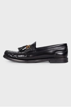 Leather tassel loafers