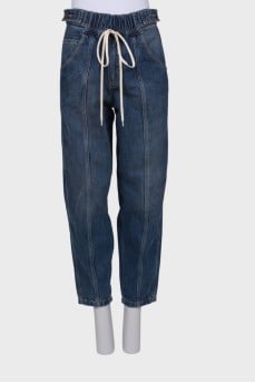 Tie banana jeans