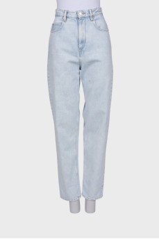 Light blue high rise jeans