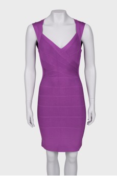 Purple bandage dress