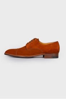 Men's brown suede brogues