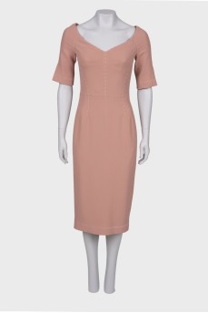 Powder dress with a corset, with a tag