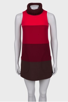 Gradient dress and coat set