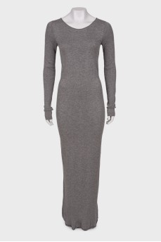 Gray maxi dress