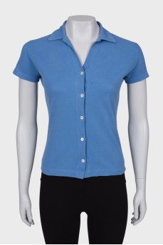 Blue Button Down Top