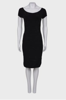 Black dress with rhinestones