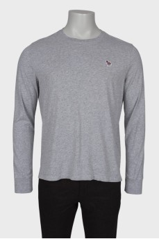 Men's sweater with chest patch