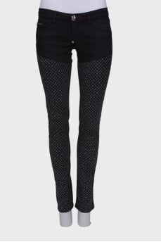 Джинси Slim зі стразами
