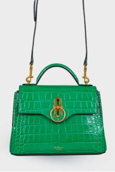 Bag in crocodile-effect leather