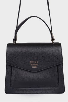 Black bag with brand logo