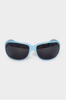 Blue frame sunglasses