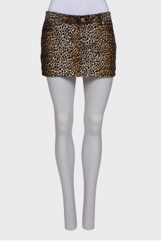 Leopard print skirt