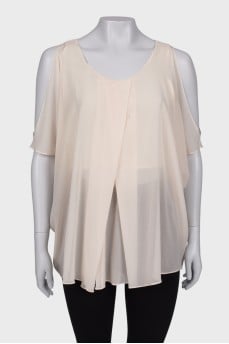 Loose silk blouse