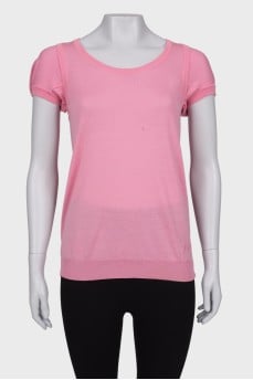 Wool pink T-shirt