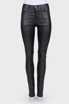Black leather pants