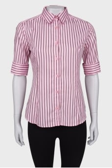 Pink striped shirt