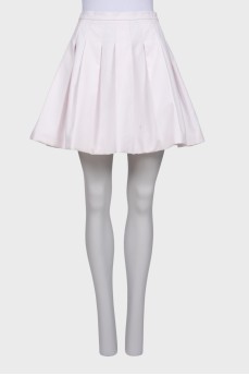 White pleated skirt